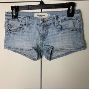 Abercrombie & Fitch Cute Stretch Shortie Jean Shorts